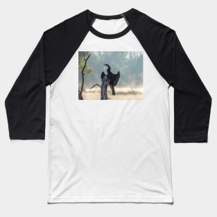 Darterbird in the mist Baseball T-Shirt